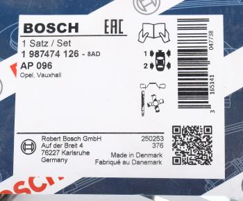 659 р. Комплект OPEL Omega A (89-94) монтажный колодок тормозных передних BOSCH BOSCH 1987474126 BOSCH 1987474126  с доставкой в г. Майкоп. Увеличить фотографию 2