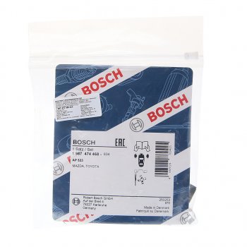 2 299 р. Комплект TOYOTA Auris (06-13) монтажный колодок тормозных передних BOSCH BOSCH 1987474468 BOSCH 1987474468  с доставкой в г. Майкоп. Увеличить фотографию 2