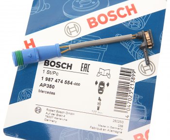 399 р. Датчик износа тормозных колодок MERCEDES S (W222) (13-) передний BOSCH BOSCH 1987474554  с доставкой в г. Майкоп. Увеличить фотографию 2