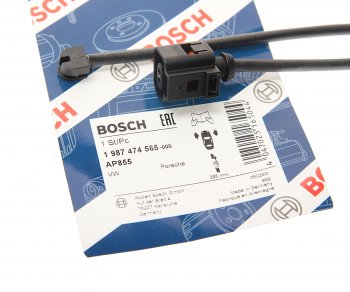 589 р. Датчик износа тормозных колодок VW Touareg (10-) передний BOSCH BOSCH 1987474565  с доставкой в г. Майкоп. Увеличить фотографию 2