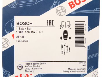 979 р. Ремкомплект RENAULT Logan,Sandero,Symbol колодок тормозных задних BOSCH BOSCH 1987475162  с доставкой в г. Майкоп. Увеличить фотографию 2