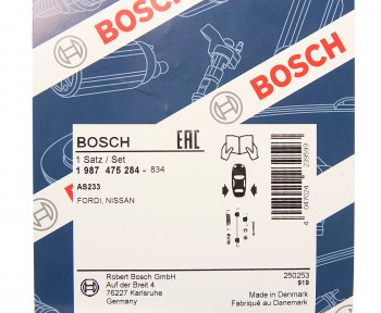 689 р. Ремкомплект FORD Transit (00-) колодок тормозных задних BOSCH BOSCH 1987475284  с доставкой в г. Майкоп. Увеличить фотографию 2