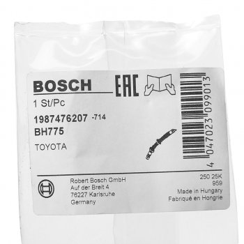 1 099 р. Шланг тормозной TOYOTA Corolla (02-06) задний левыйправый BOSCH BOSCH 1987476207  с доставкой в г. Майкоп. Увеличить фотографию 3