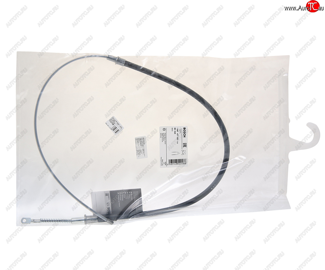 1 479 р. Трос стояночного тормоза BMW 7 (E38) (94-01) BOSCH BOSCH 1987477683 BOSCH 1987477683  с доставкой в г. Майкоп