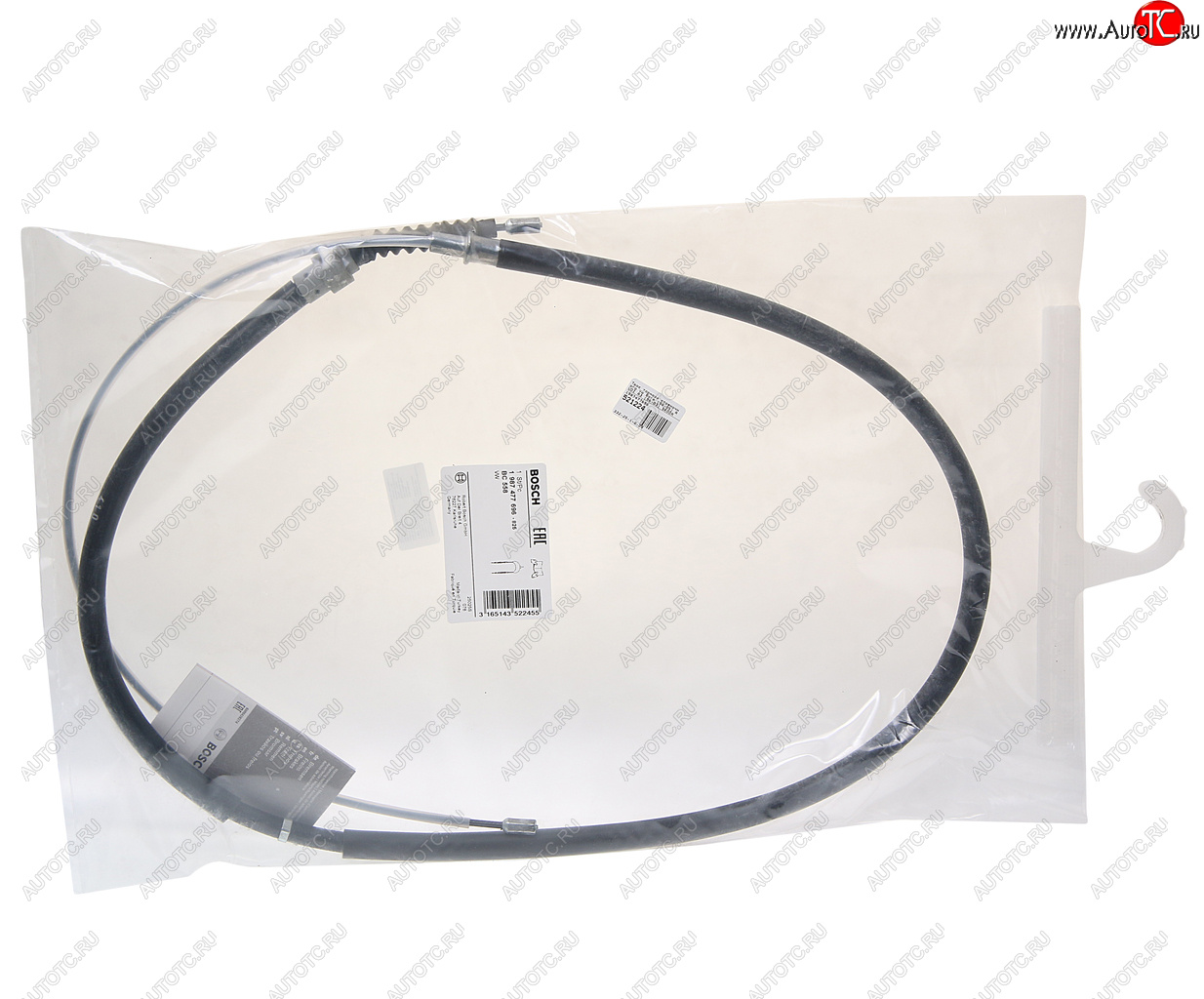 1 239 р. Трос стояночного тормоза VW Bora (98-05) AUDI A3 (96-03) SKODA Octavia (96-10) задний BOSCH BOSCH 1987477696  с доставкой в г. Майкоп