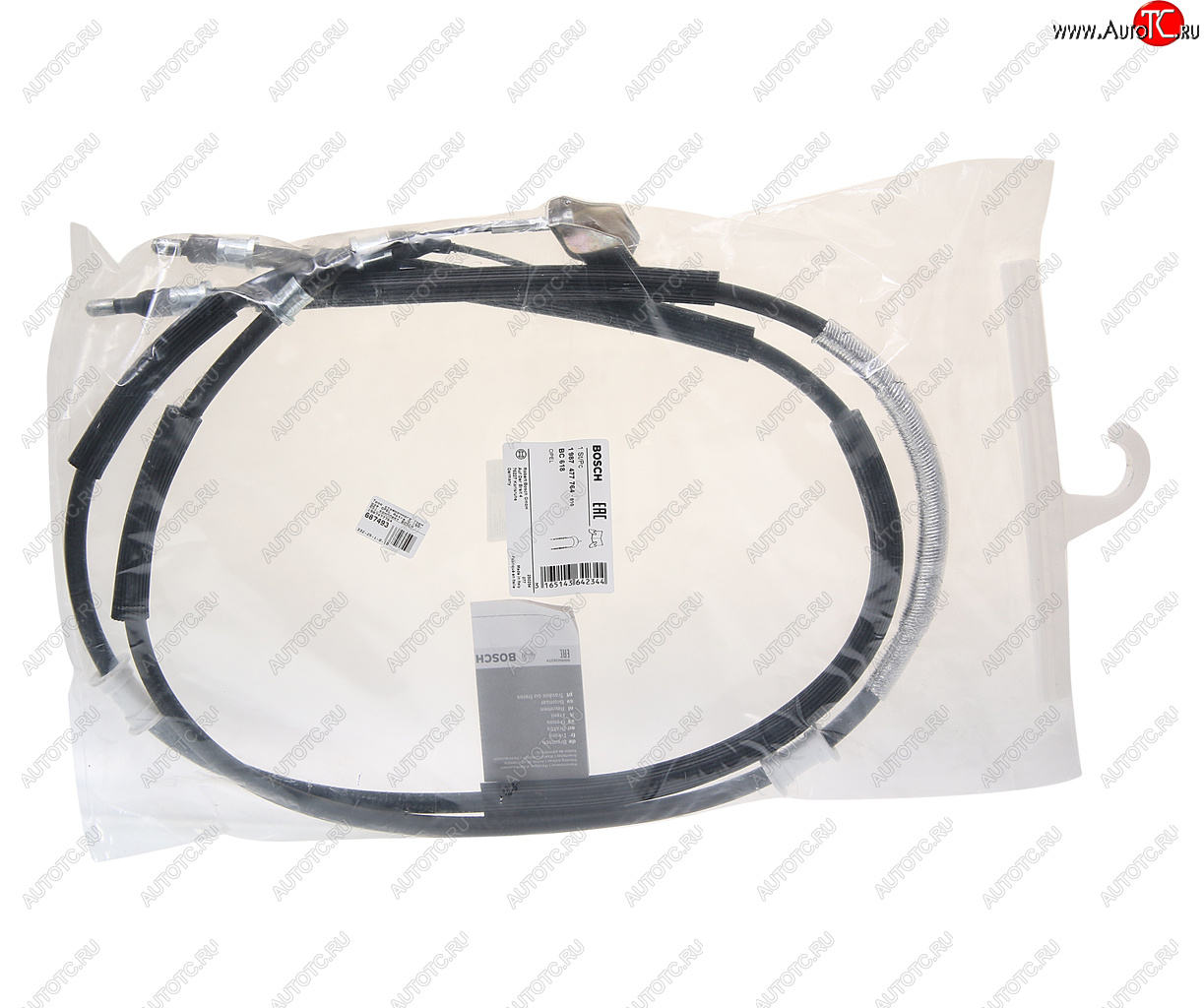 3 099 р. Трос стояночного тормоза OPEL Astra G (98-05) комплект BOSCH BOSCH 1987477764  с доставкой в г. Майкоп