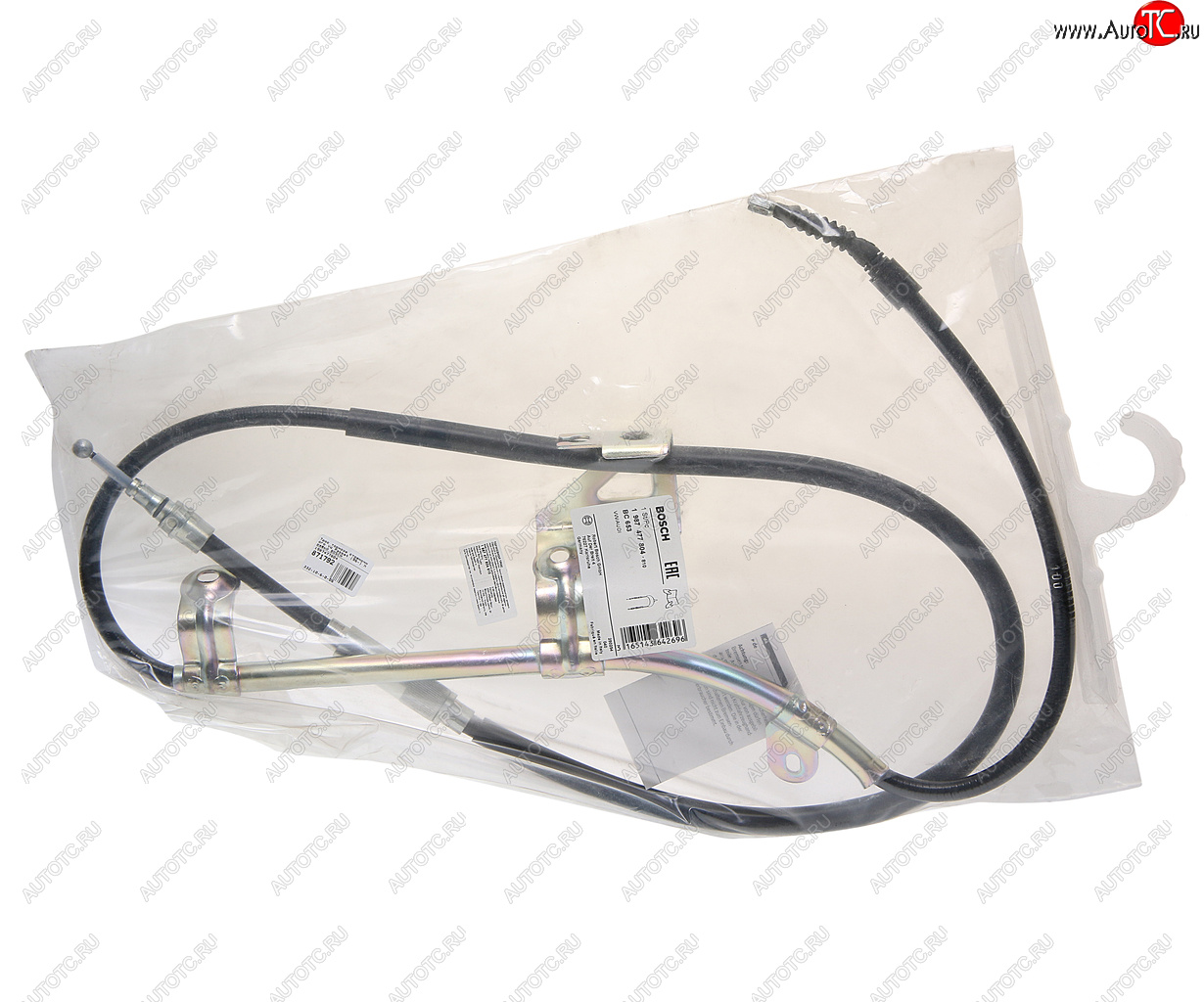 4 399 р. Трос стояночного тормоза VW Passat (96-) правый BOSCH BOSCH 1987477804 BOSCH 1987477804  с доставкой в г. Майкоп