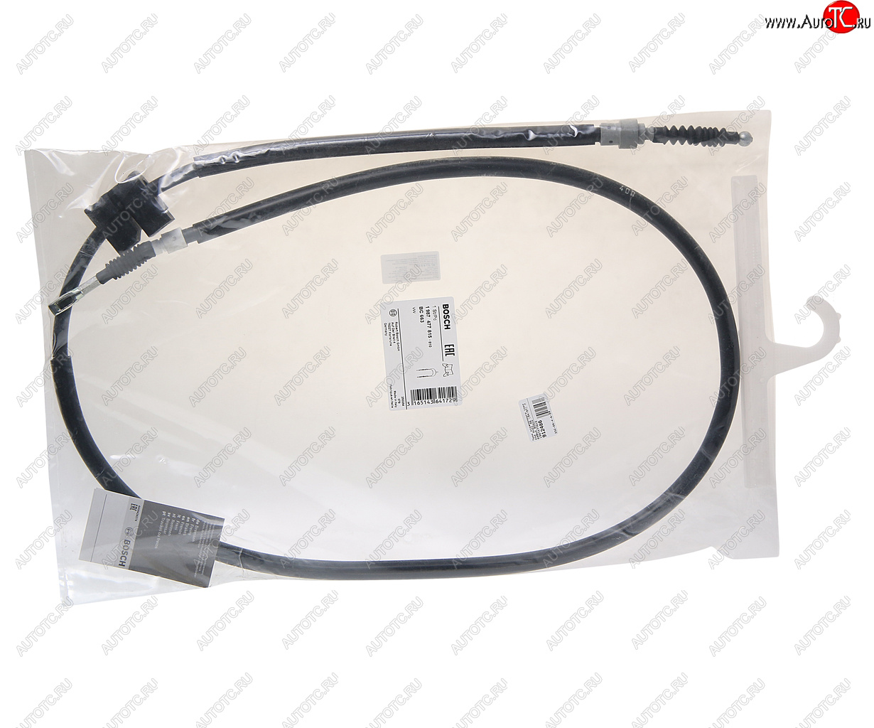 2 199 р. Трос стояночного тормоза AUDI A6 (94-97) правый BOSCH BOSCH 1987477815 BOSCH 1987477815  с доставкой в г. Майкоп
