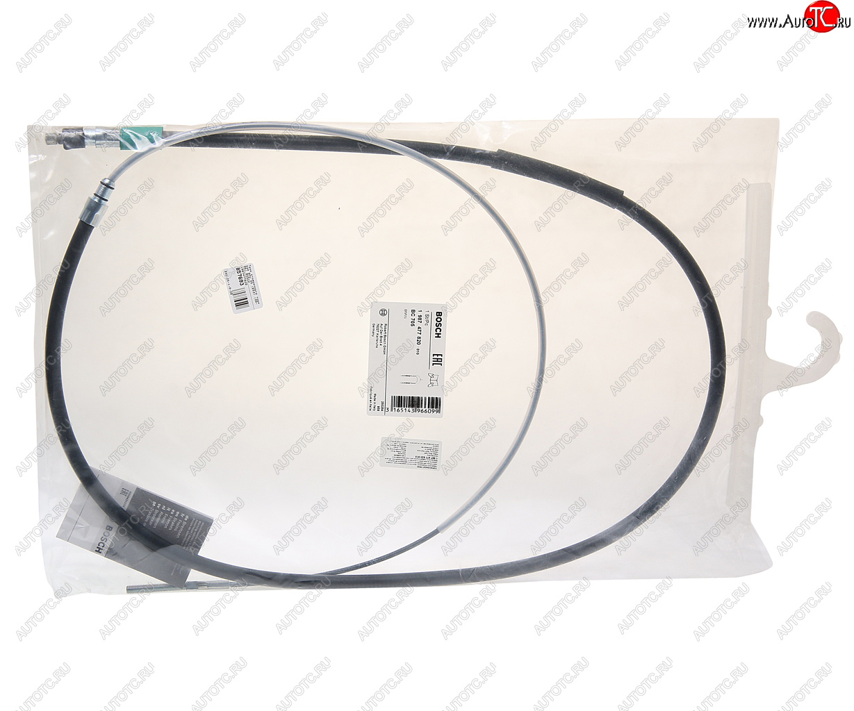 1 639 р. Трос стояночного тормоза BMW X5 (E53) (00-06) BOSCH BOSCH 1987477820  с доставкой в г. Майкоп