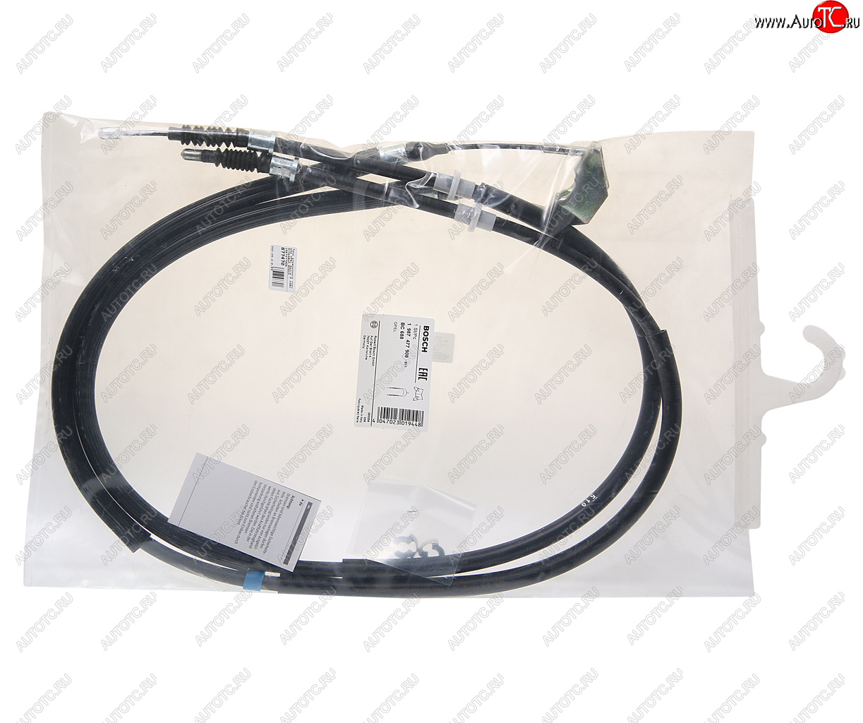 2 869 р. Трос стояночного тормоза OPEL Astra H левыйправый BOSCH BOSCH 1987477908  с доставкой в г. Майкоп