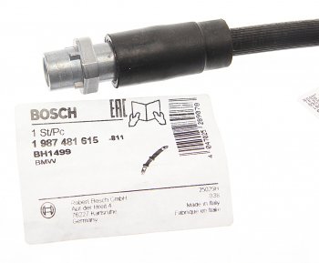 1 599 р. Шланг тормозной BMW 1 (F20,F21) передний BOSCH BOSCH 1987481615  с доставкой в г. Майкоп. Увеличить фотографию 2