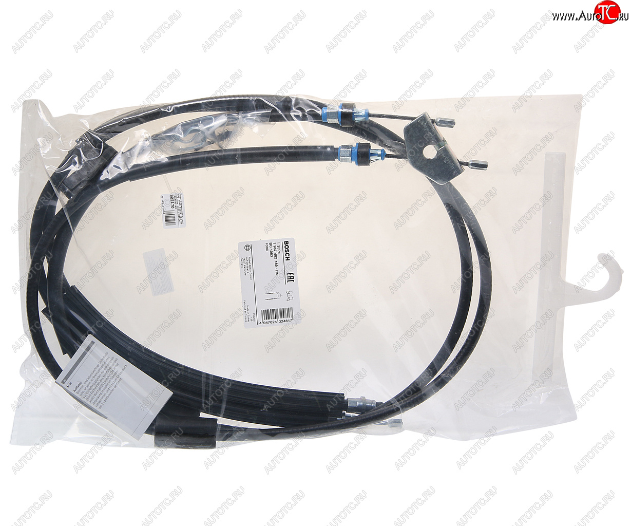 4 649 р. Трос стояночного тормоза FORD Focus (04-08),C-Max (10-) BOSCH BOSCH 1987482189  с доставкой в г. Майкоп