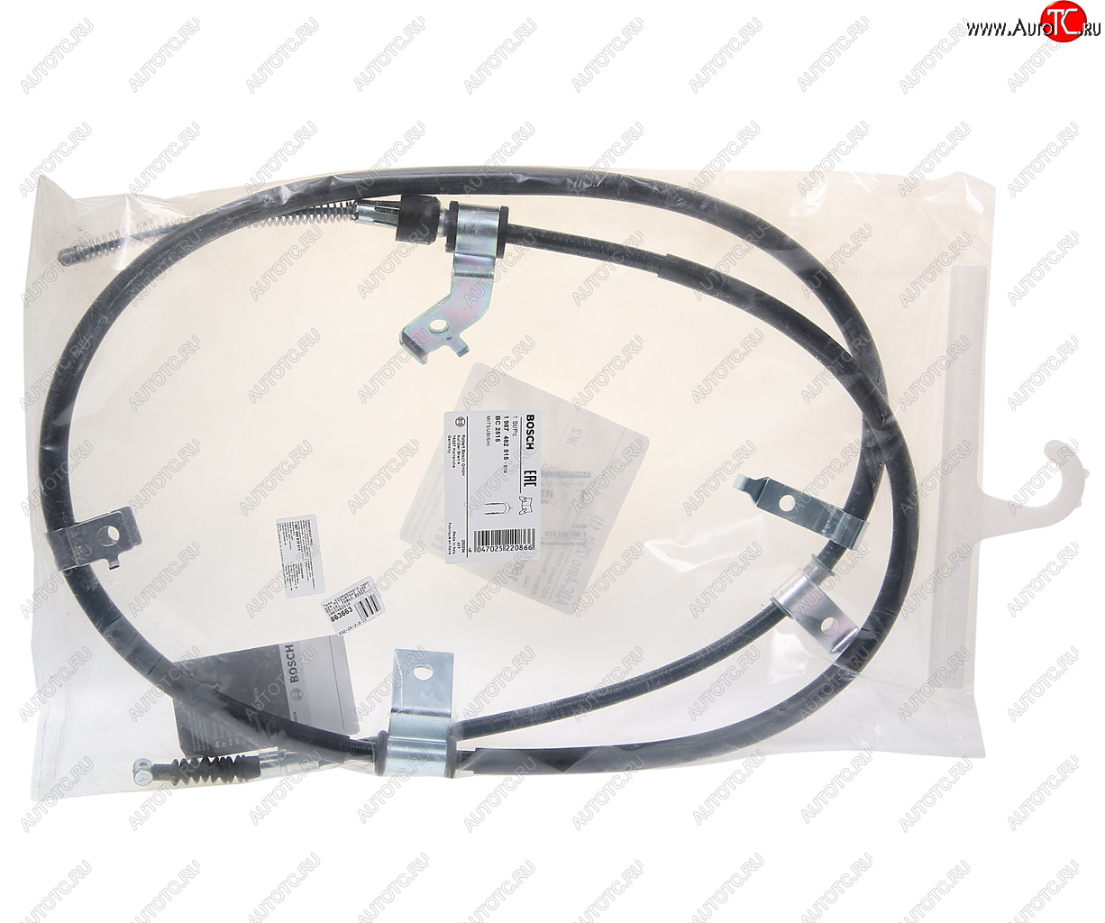 3 379 р. Трос стояночного тормоза MITSUBISHI L200 (05-14) левый BOSCH BOSCH 1987482515  с доставкой в г. Майкоп