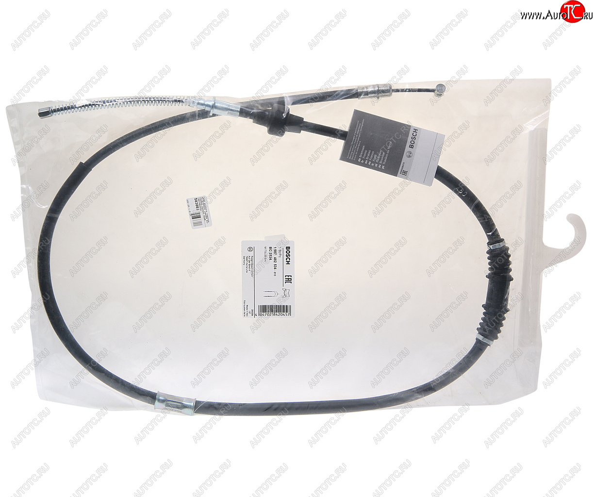 2 469 р. Трос стояночного тормоза MITSUBISHI Lancer (1.31.62.0) правый 1525мм BOSCH BOSCH 1987482534  с доставкой в г. Майкоп