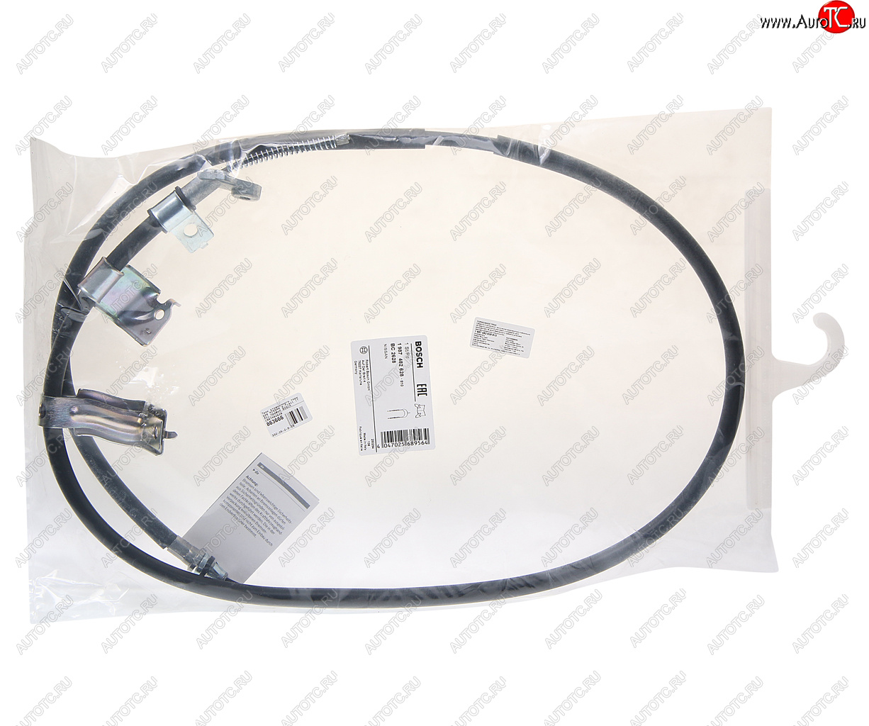 3 299 р. Трос стояночного тормоза NISSAN X-Trail (T31) правый BOSCH BOSCH 1987482628  с доставкой в г. Майкоп