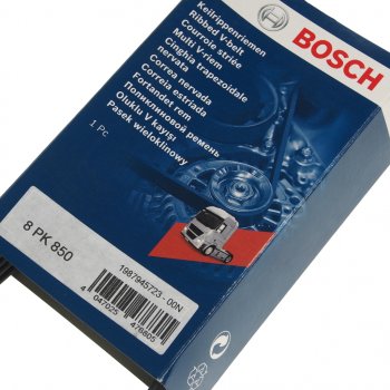 1 429 р. Ремень приводной поликлиновой 8PK850 LAND ROVER Discovery 3 BOSCH BOSCH 1987945723  с доставкой в г. Майкоп. Увеличить фотографию 2