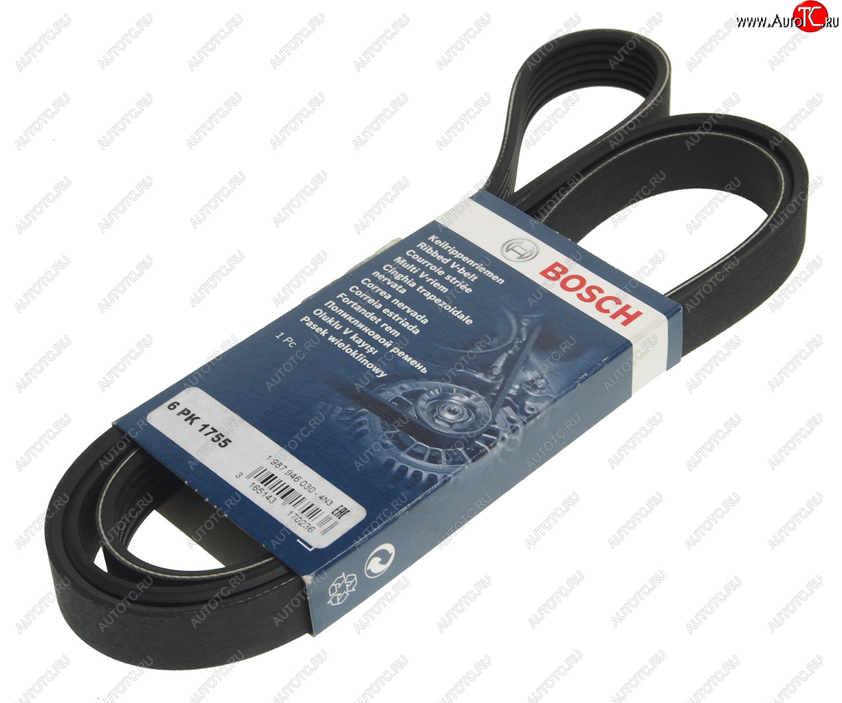 1 029 р. Ремень приводной поликлиновой 6PK1755 BOSCH BOSCH 1987946030 BOSCH 1987946030  с доставкой в г. Майкоп
