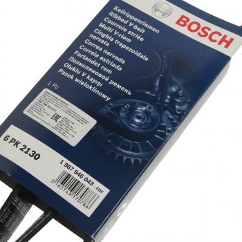 1 899 р. Ремень приводной поликлиновой 6PK2130 BOSCH BOSCH 1987946043  с доставкой в г. Майкоп. Увеличить фотографию 2