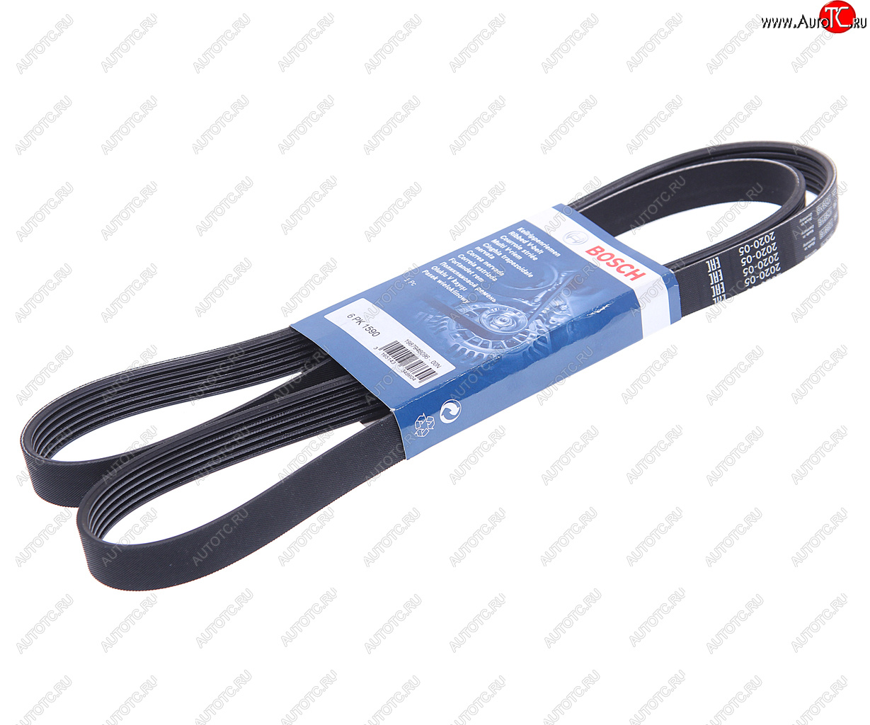 1 329 р. Ремень приводной поликлиновой 6PK1590 AUDI A4 (04-) BOSCH BOSCH 1987946096  с доставкой в г. Майкоп
