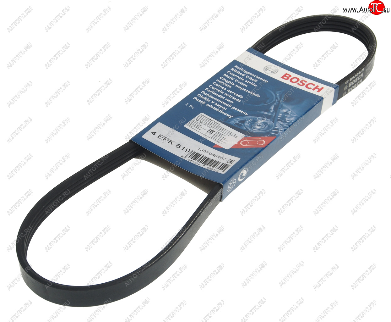 799 р. Ремень приводной поликлиновой 4PK819 BOSCH BOSCH 1987946107  с доставкой в г. Майкоп