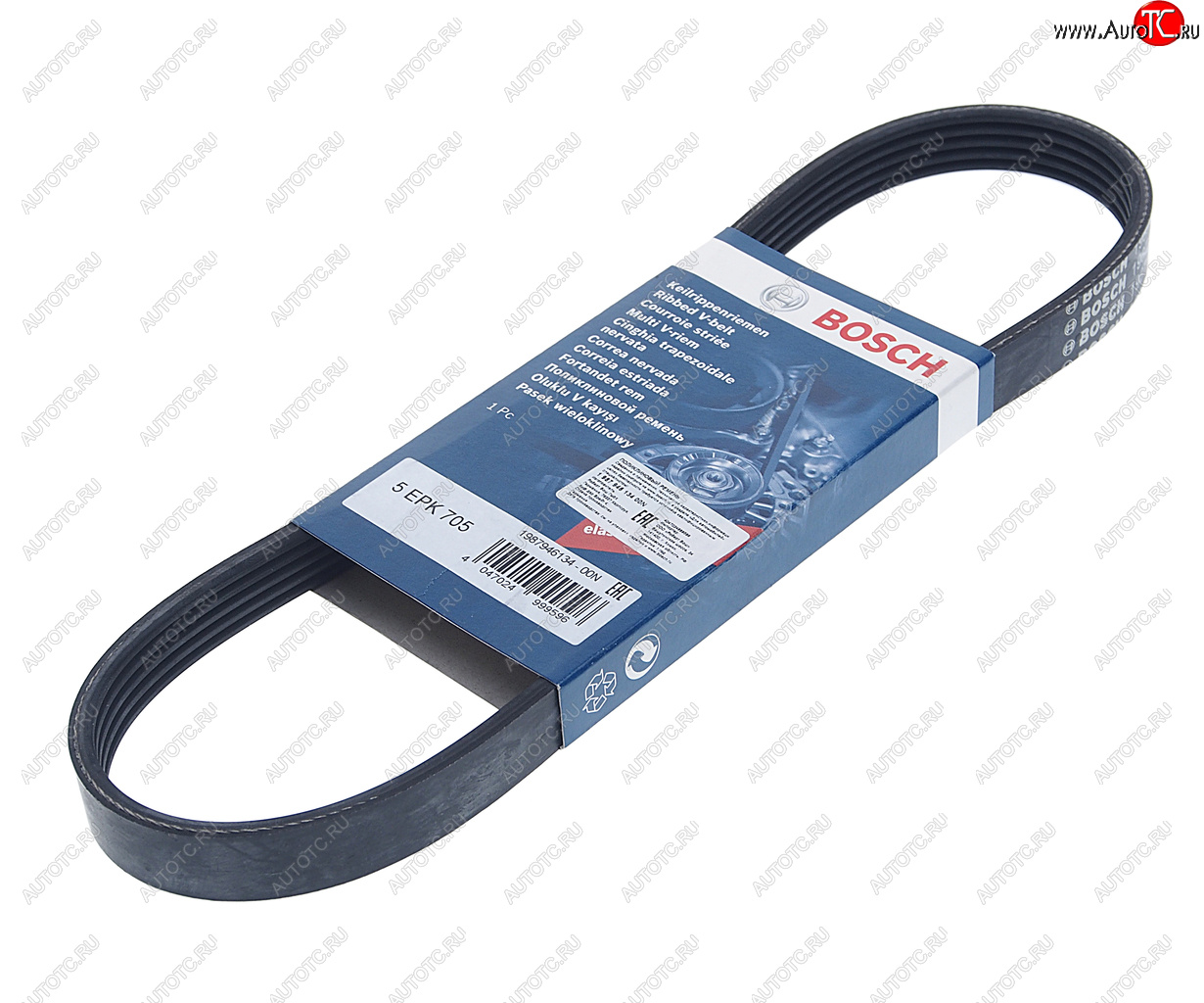 999 р. Ремень приводной поликлиновой 5PK705 VOLVO S40 (04-) BOSCH BOSCH 1987946134 BOSCH 1987946134  с доставкой в г. Майкоп