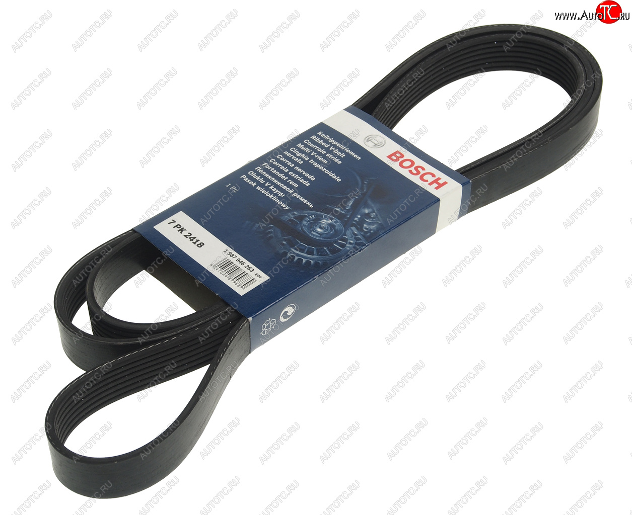 2 299 р. Ремень приводной поликлиновой 7PK2418 BOSCH BOSCH 1987946263  с доставкой в г. Майкоп