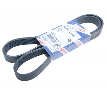 1 479 р. Ремень приводной поликлиновой 8PK1376 MAN TGA 33.360 (D 2866) BOSCH BOSCH 1987947090  с доставкой в г. Майкоп. Увеличить фотографию 1