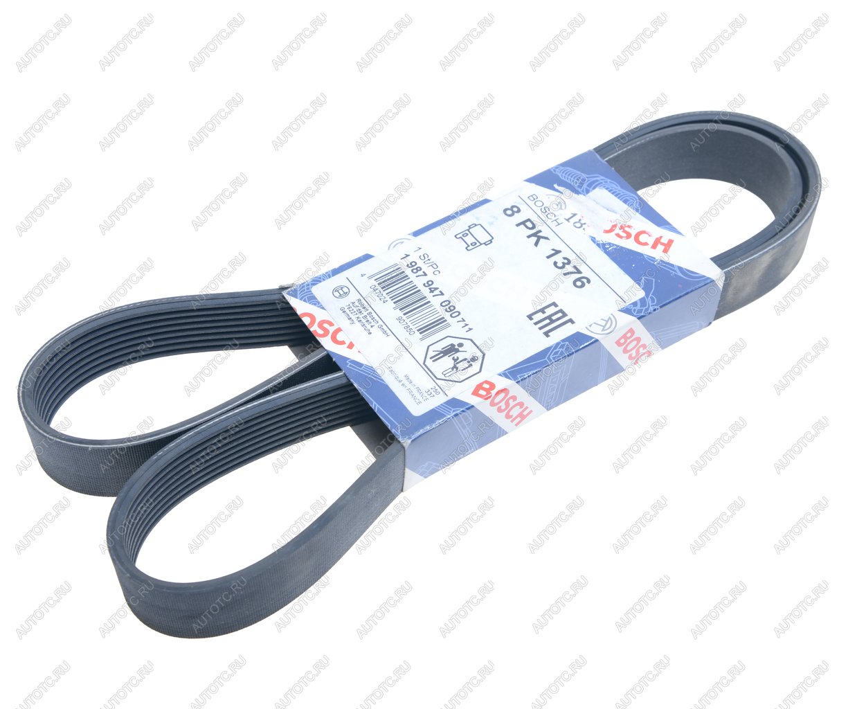 1 479 р. Ремень приводной поликлиновой 8PK1376 MAN TGA 33.360 (D 2866) BOSCH BOSCH 1987947090  с доставкой в г. Майкоп