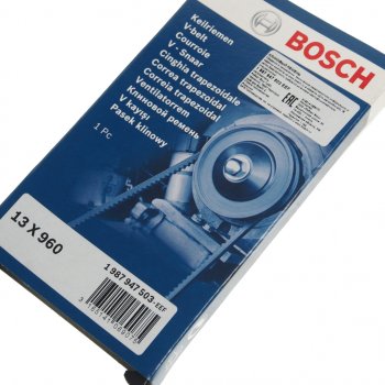 519 р. Ремень приводной клиновой 13X960 BOSCH BOSCH 1987947503  с доставкой в г. Майкоп. Увеличить фотографию 2