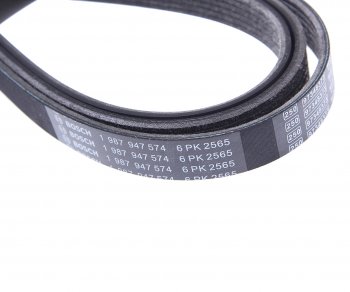 2 399 р. Ремень приводной поликлиновой 6PK2565 MITSUBISHI Outlander (06-) BOSCH BOSCH 1987947574  с доставкой в г. Майкоп. Увеличить фотографию 2