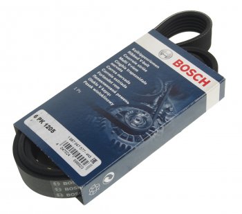 1 089 р. Ремень приводной поликлиновой 6PK1205 BOSCH BOSCH 1987947577  с доставкой в г. Майкоп. Увеличить фотографию 1