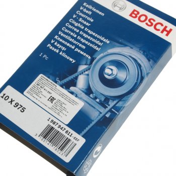 399 р. Ремень приводной клиновой 10х975 BOSCH BOSCH 1987947611  с доставкой в г. Майкоп. Увеличить фотографию 2