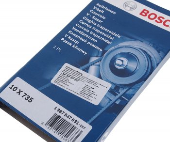 258 р. Ремень приводной клиновой 10X735 BOSCH BOSCH 1987947631  с доставкой в г. Майкоп. Увеличить фотографию 2