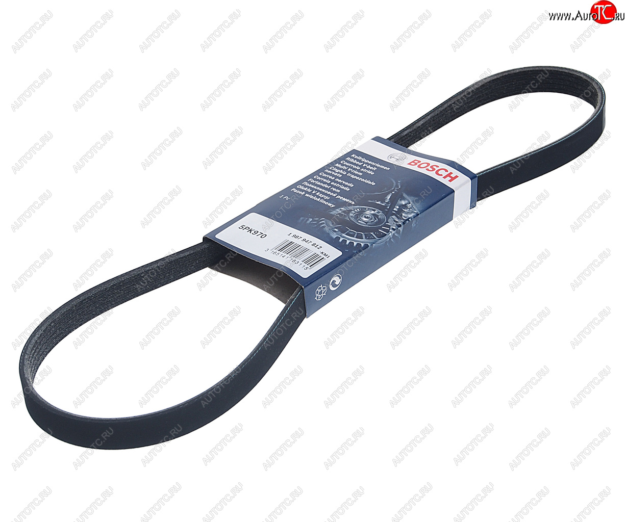 649 р. Ремень приводной поликлиновой 5PK970 BOSCH BOSCH 1987947812  с доставкой в г. Майкоп