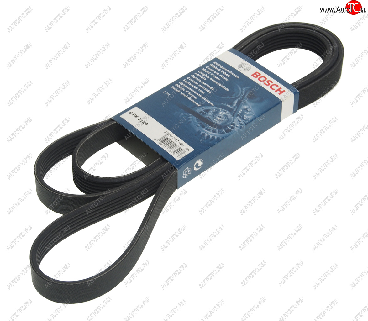 1 299 р. Ремень приводной поликлиновой 6PK2120 BOSCH BOSCH 1987947821  с доставкой в г. Майкоп