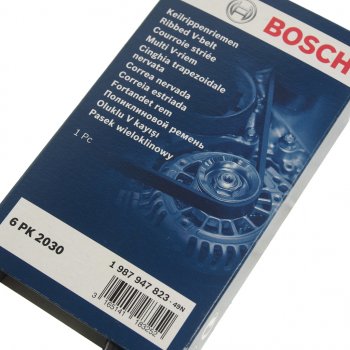999 р. Ремень приводной поликлиновой 6PK2030 BOSCH BOSCH 1987947823 BOSCH 1987947823  с доставкой в г. Майкоп. Увеличить фотографию 2