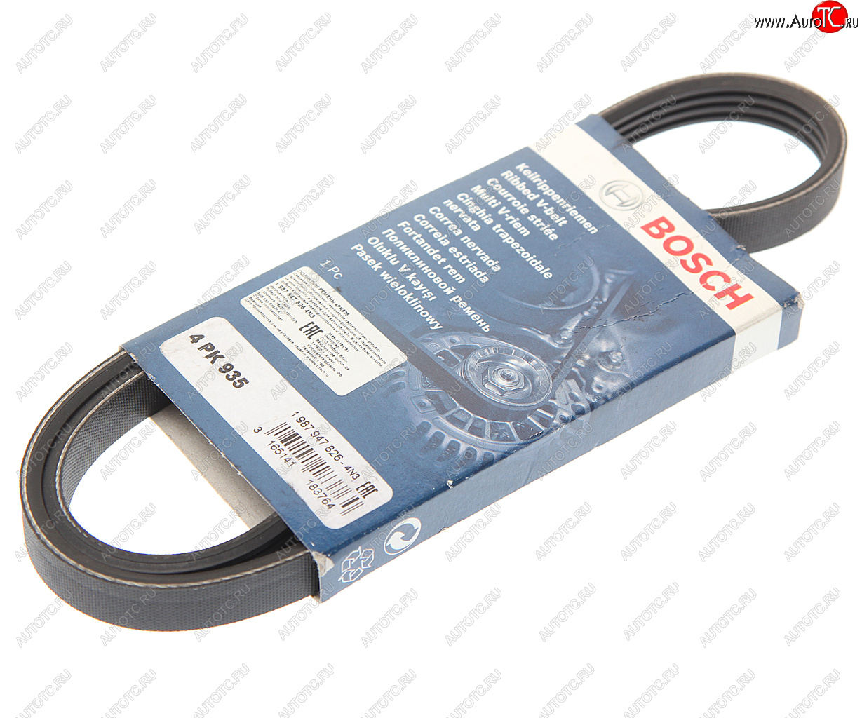 559 р. Ремень приводной поликлиновой 4PK935 BOSCH BOSCH 1987947826  с доставкой в г. Майкоп