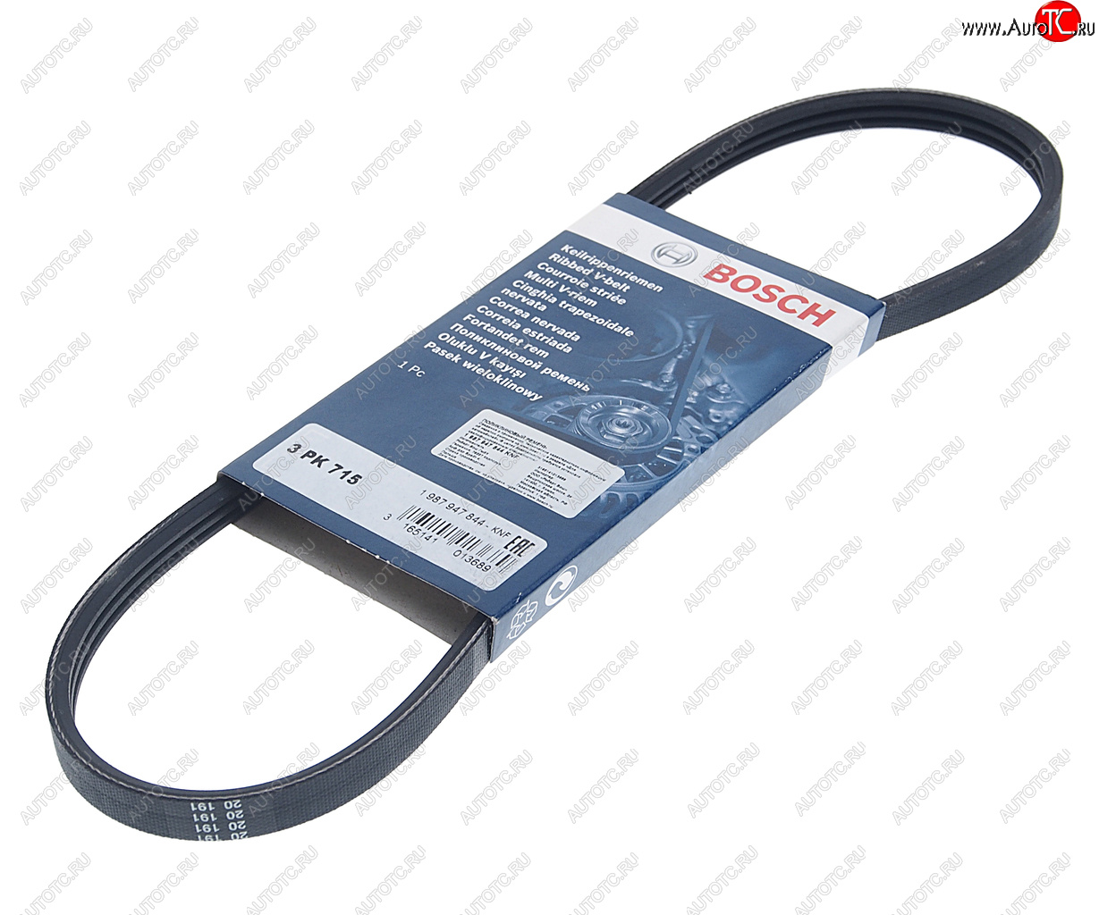 299 р. Ремень приводной поликлиновой 3PK715 BOSCH BOSCH 1987947844  с доставкой в г. Майкоп