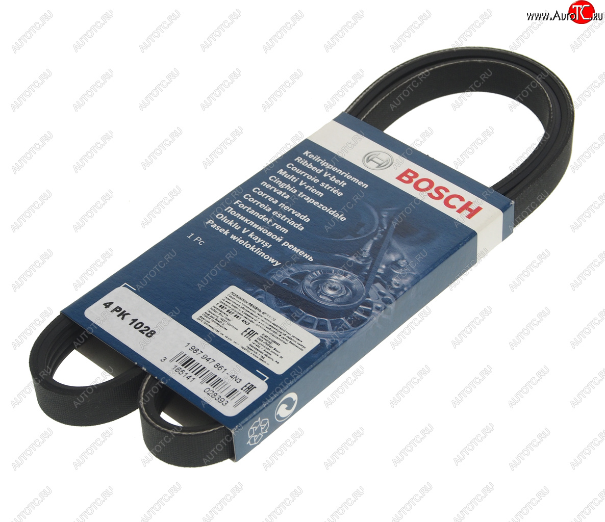 589 р. Ремень приводной поликлиновой 4PK1028 BOSCH BOSCH 1987947861  с доставкой в г. Майкоп