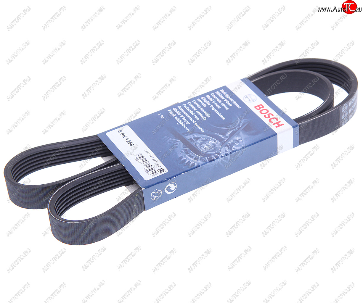 1 239 р. Ремень приводной поликлиновой 6PK1256 HYUNDAI Elantra (06-),i30 KIA Ceed генератора BOSCH BOSCH 1987947887  с доставкой в г. Майкоп
