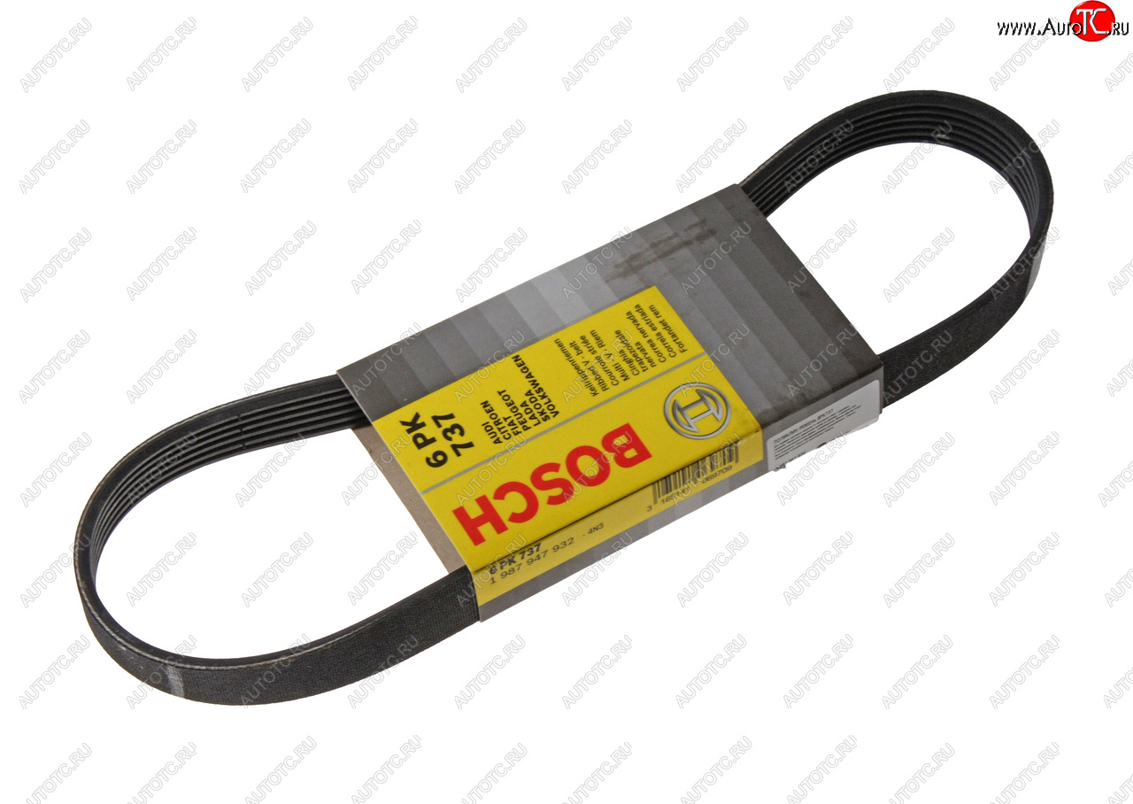 879 р. Ремень ВАЗ-2110-2112 генератора 16 клап.BOSCH BOSCH 1987947932  с доставкой в г. Майкоп