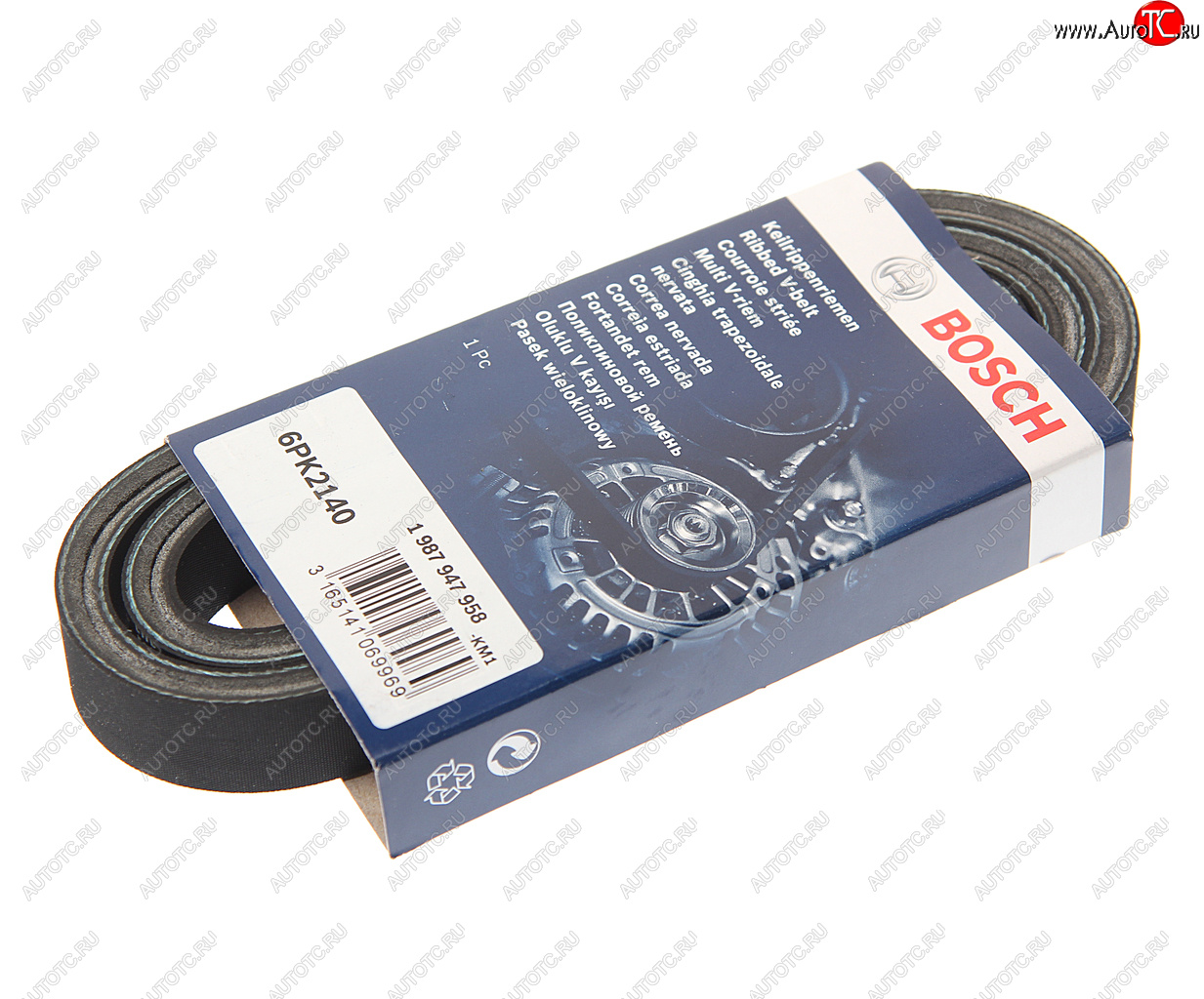 1 289 р. Ремень приводной поликлиновой 6PK2140 BOSCH BOSCH 1987947958  с доставкой в г. Майкоп