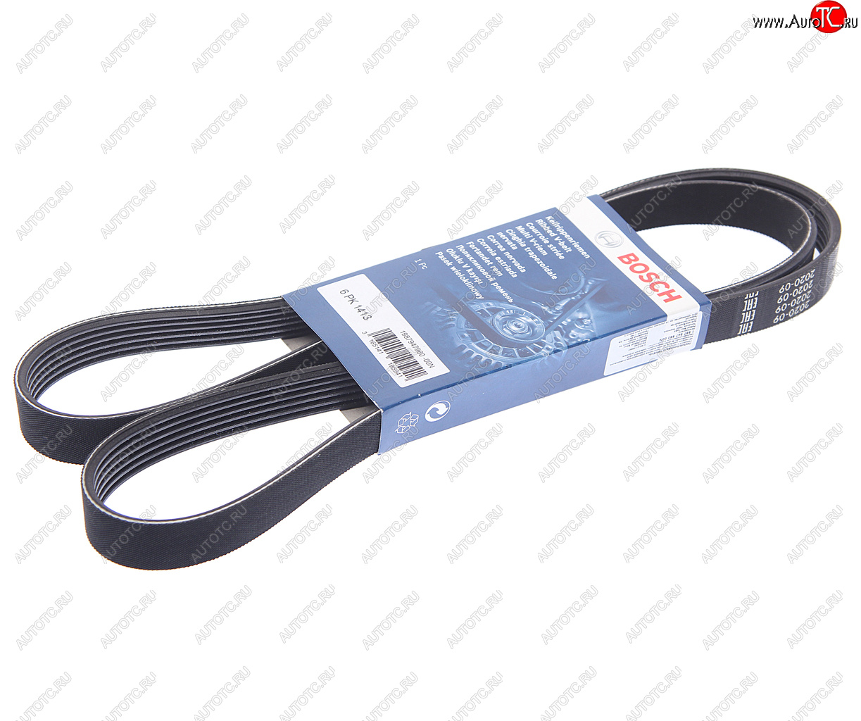 1 469 р. Ремень приводной поликлиновой 6PK1413 УАЗ Хантер, Патриот 2.5 i BOSCH BOSCH 1987947980  с доставкой в г. Майкоп