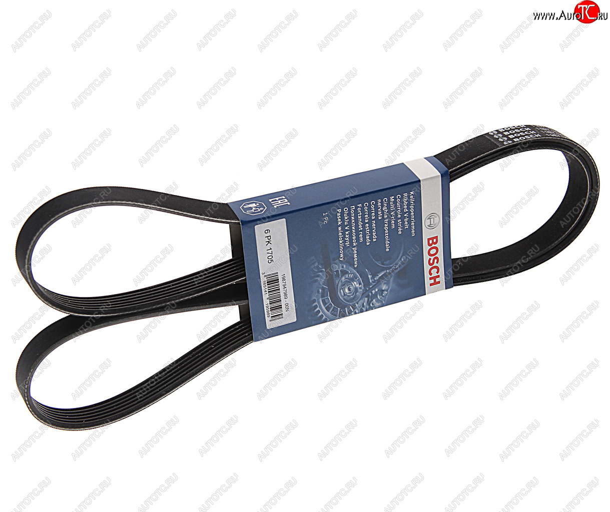 1 399 р. Ремень приводной поликлиновой 6PK1705 КАМАЗ-6520, PEUGEOT 407 генератора BOSCH BOSCH 1987947989  с доставкой в г. Майкоп
