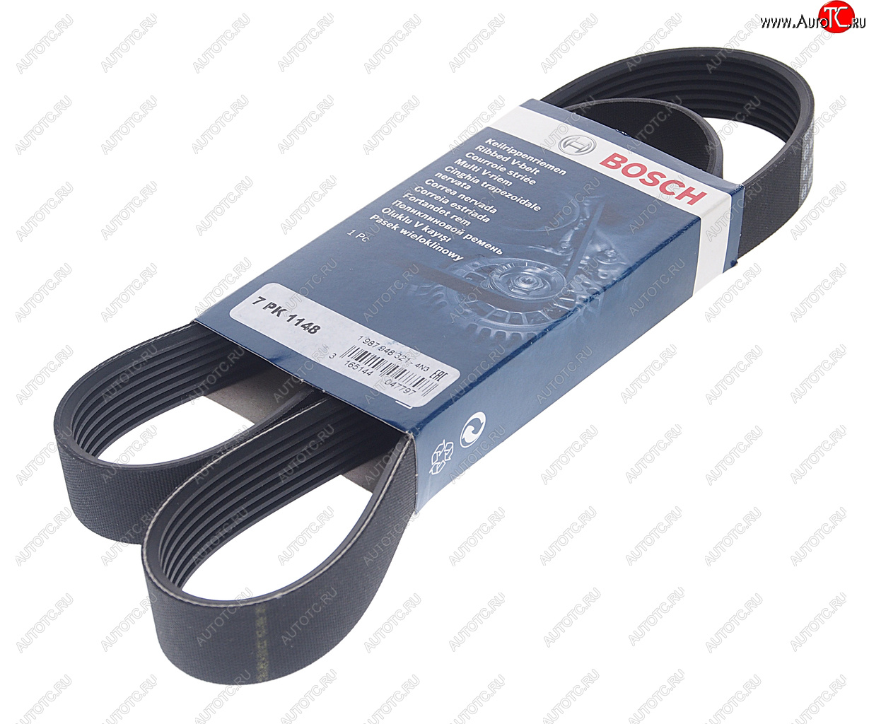 1 099 р. Ремень приводной поликлиновой 7РК1148 BOSCH BOSCH 1987948321  с доставкой в г. Майкоп