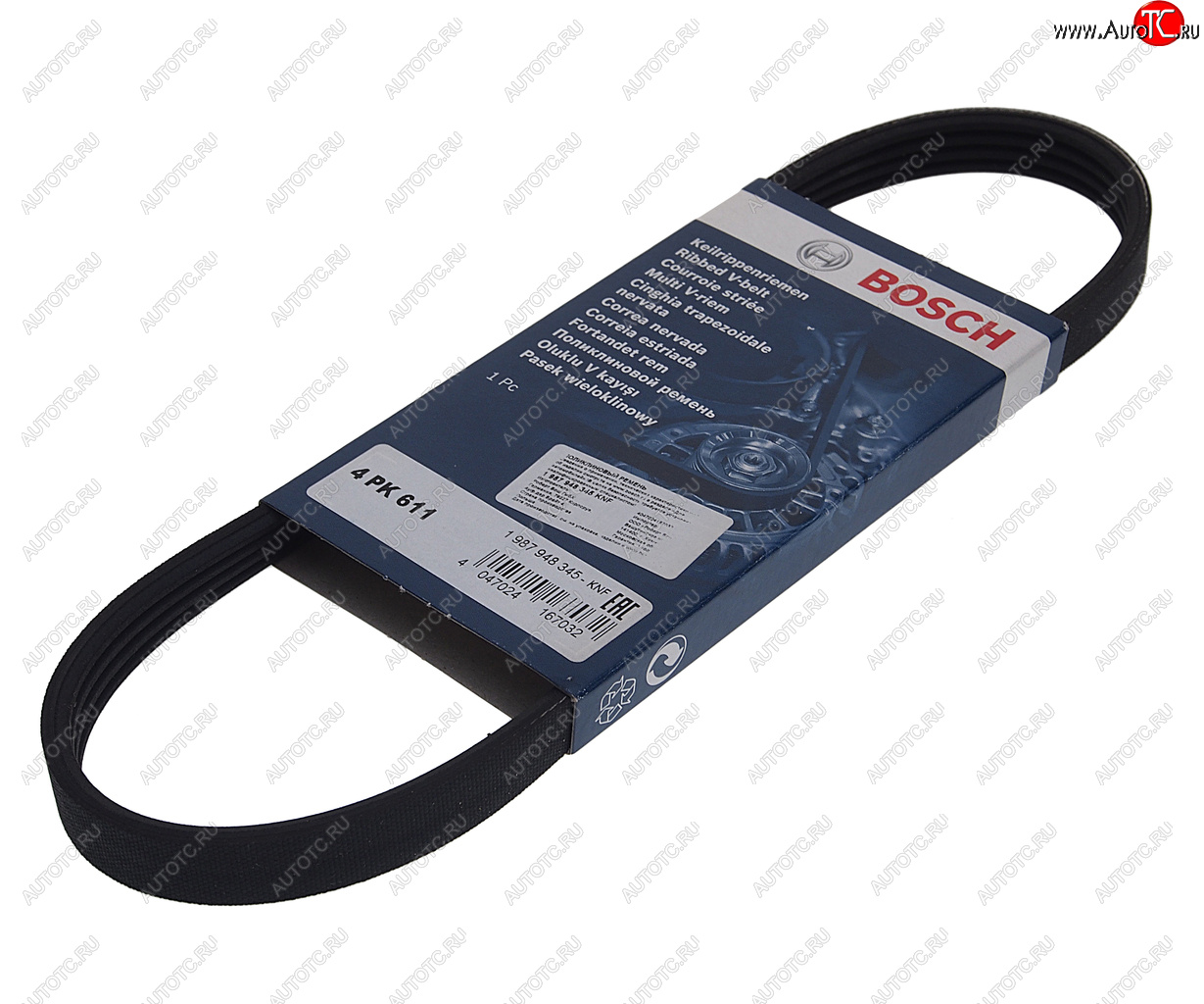 539 р. Ремень приводной поликлиновой 4PK611 BOSCH BOSCH 1987948345  с доставкой в г. Майкоп