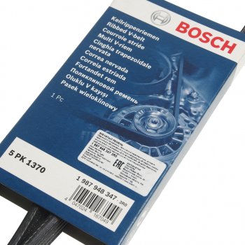 1 229 р. Ремень приводной поликлиновой 5PK1368 BOSCH BOSCH 1987948347  с доставкой в г. Майкоп. Увеличить фотографию 2