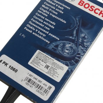 599 р. Ремень приводной поликлиновой 4PK1060 BOSCH BOSCH 1987948365 BOSCH 1987948365  с доставкой в г. Майкоп. Увеличить фотографию 2