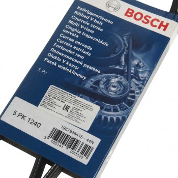 899 р. Ремень приводной поликлиновой 5PK1240 BOSCH BOSCH 1987948415 BOSCH 1987948415  с доставкой в г. Майкоп. Увеличить фотографию 2