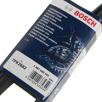 2 299 р. Ремень приводной поликлиновой 7РК 2682 BOSCH BOSCH 1987948441  с доставкой в г. Майкоп. Увеличить фотографию 2